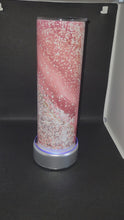 Load and play video in Gallery viewer, Pink Glitter Marble  Sublimation Tumblers
