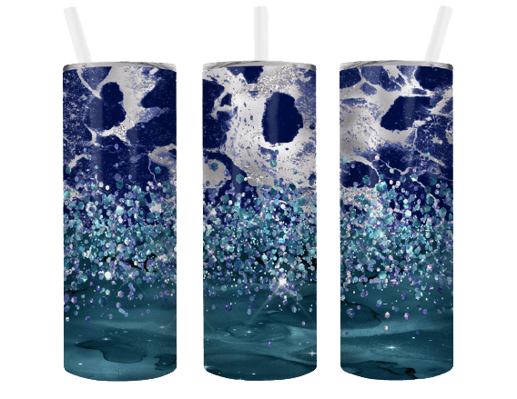 Marble Blue Sublimation Tumblers - Avyanna's Musings and Designs