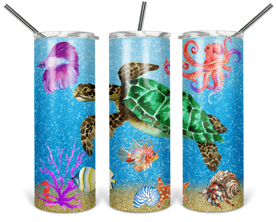 Sea Turtle Sublimation Tumblers - Avyanna's Musings and Designs