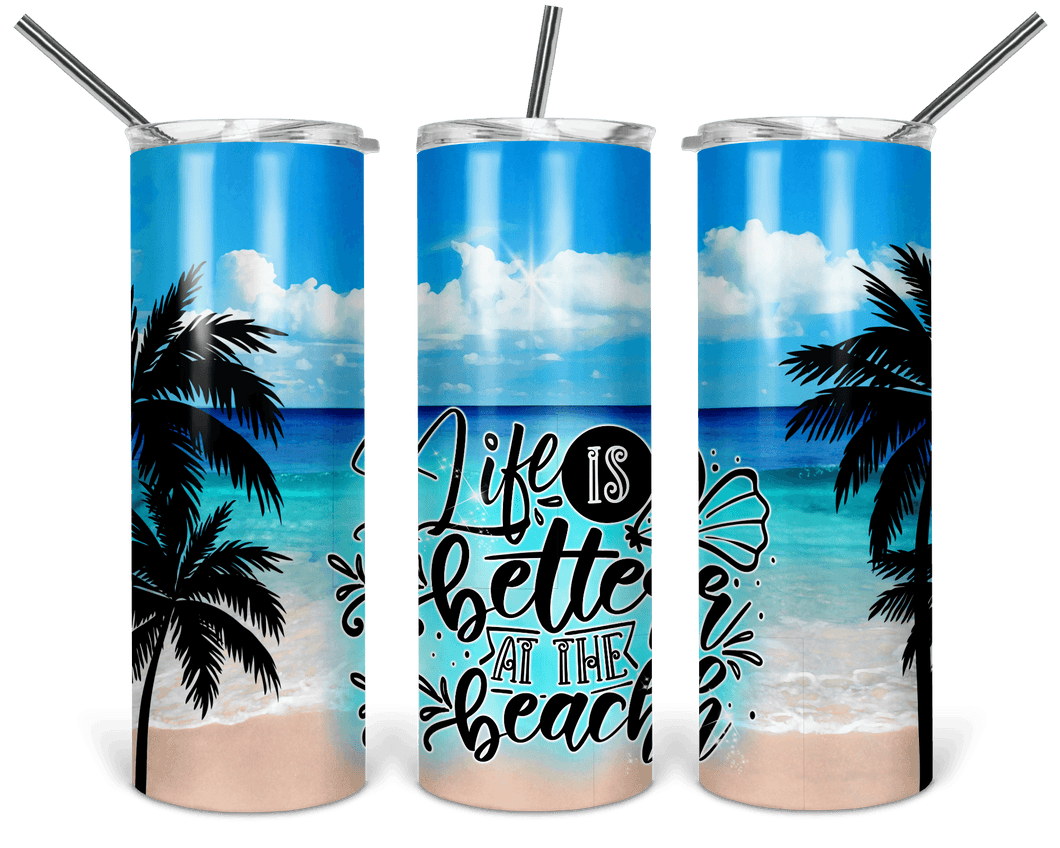 Beach Sublimation Tumblers Set 1 - Avyanna's Musings and Designs